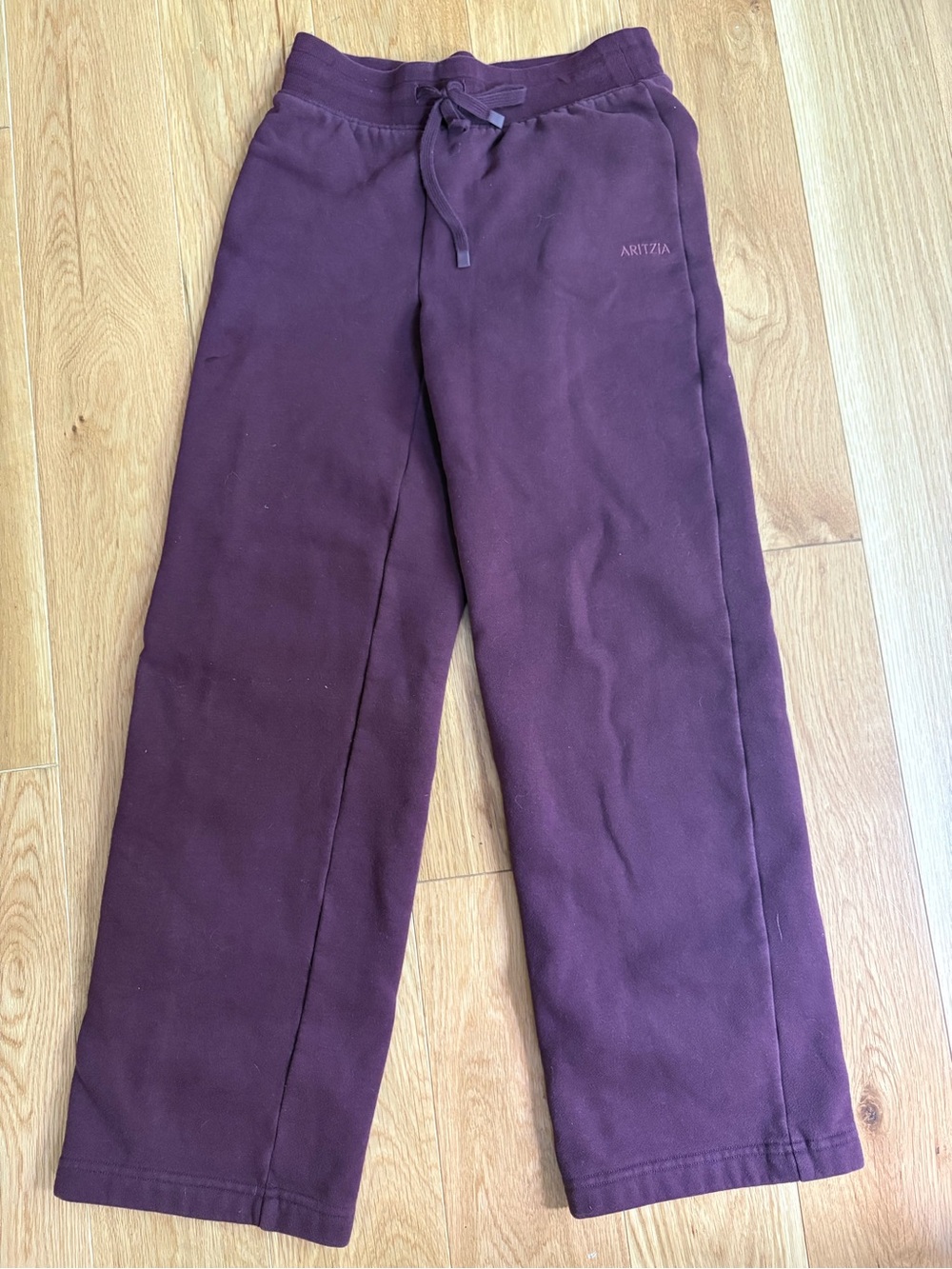 Aritzia Deep Plum Sweatfleece Pullover